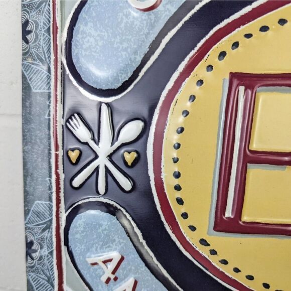 Creative Co-Op Home Decor Square Tin Wall Sign Gather Together 15.75” - Picture 3 of 5